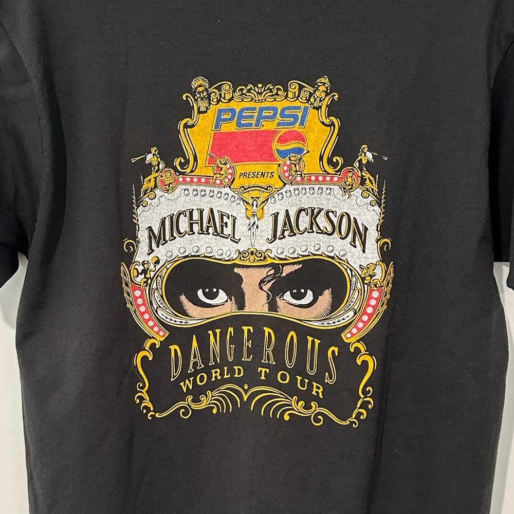 Micheal Jackson Pepsi Dangerous Tour Vintage 90s T-shirt *RARE*